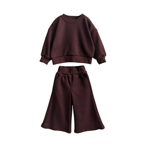 Conjunto Deportivo 2 en 1 Personalizado para Niños, Venta al por Mayor, Transpirable, Ecológico, 100% Algodón, Pantalones Deportivos Cálidos con Capucha para Invierno - Product Image 5
