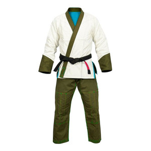 Trajes tipo kimono con diseño de cintura elástica para un entrenamiento cómodo, conjunto de ropa fácil de ajustar para estudiantes de artes marciales - Product Image 1