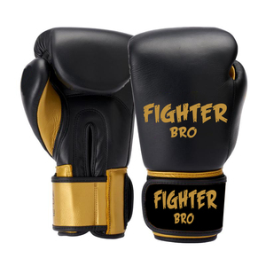 นวมชกมวย Fighter Bro สีส้มดำ วัสดุ PU ปิดด้วยเวลโคร อุปกรณ์ฝึกซ้อมสำหรับผู้ใหญ่ - Product Image 2