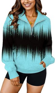 Sudadera Oversize de Mujer con Cierre de Cremallera a la Mitad y Manga Larga - Product Image 5