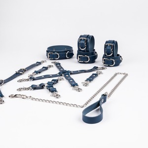 Kit de 11 Pièces de Contraintes en Cuir Véritable Haut de Gamme Vintage Robuste, Personnalisation OEM, Équipement BDSM Bondage Fétichiste, Vente en Gros - Product Image 5