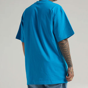 เสื้อยืดสตรีทแวร์แบบหนา 240GSM ทรงบ็อกซี่ ผ้าฝ้าย ผลิตจำนวนมาก ราคาส่งจากโรงงาน รับผลิตเสื้อยืดตามแบบ - Product Image 5