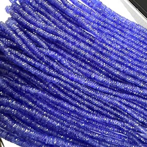 Natural Tanzanite Blue Tyre Shape Faceted <b>Stone</b> Beads 5-8mm High Quality CMA Certified Loose Beads Bracelet Making Jewelry - Product Image 2