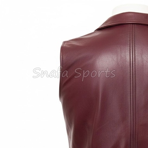 เสื้อกั๊กมอเตอร์ไซค์ขายส่ง แบบกำหนดเองสำหรับผู้ชาย หนังแท้คุณภาพสูง เสื้อกั๊กหนังสำหรับขี่มอเตอร์ไซค์ มีจำหน่าย - Product Image 6