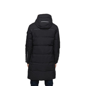 Manteau long matelassé coupe-vent en tissu haute densité, fabriqué sur mesure par Solid Trader - Product Image 2