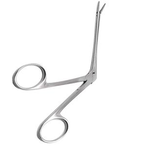 คีมจับขนาดเล็กแบบโค้งขวา ฟันหยัก ทำจากสแตนเลสสตีล ใช้ซ้ำได้ สำหรับศัลยกรรมหู คอ จมูก ได้รับมาตรฐาน CE ISO - Product Image 3