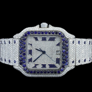 Reloj de Diamantes Moissanite de Alta Calidad al por Mayor, Joyería de Lujo para Hombre y Mujer, Diseño Brillante, Uso Diario, Todas las Funciones - Product Image 2