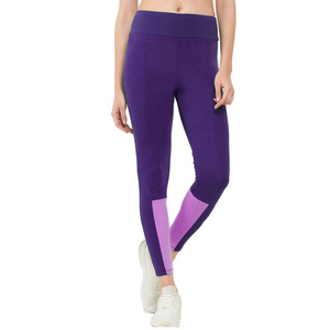 Premium Spandex Compression Leggings Custom Logo Patchwork Gym Tights Squat Proof Women’s Fitness Yoga Leggings Manufacturer - Product Image 1