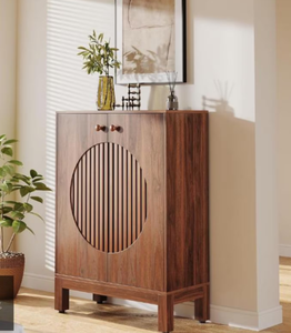 Meuble à chaussures en bois de manguier en gros, 5 niveaux, robuste et peu encombrant, pour entrée, placard ou chambre, écologique, Inde - Product Image 2