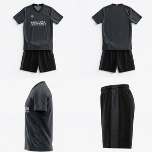 Uniforme de entrenamiento de baloncesto estilo urbano, pantalones cortos transpirables, ropa deportiva moderna para práctica de equipo MALUZA INDUSTRIES - Product Image 6