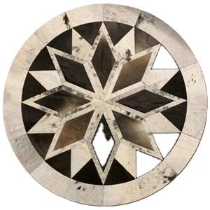 Alfombras de cuero de vaca hechas a mano de alta calidad tejido de algodón a rayas Patchwork antideslizante estilo persa para mascotas para el área del hogar - Product Image 4