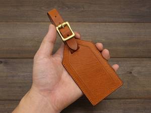 Luxury Genuine Leather Luggage Tags Privacy Shield Travel Bag Tags Custom Suitcase <b>Name</b> <b>Labels</b> Vendor LMP-0249 - Product Image 6