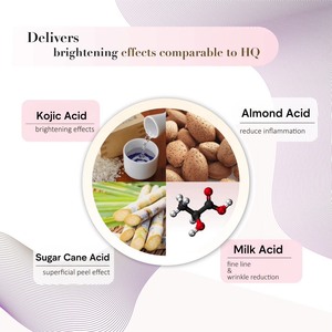 A.H.A Acide kojique Acide mande Acide peau tonifiant Anti-hyperpigmentation Peel Acide de canne à sucre Produit de soin de la peau puissant à base d'acide de canne à sucre - Product Image 2