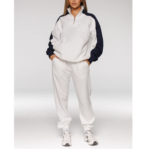 Men's <b>White</b> Elastic Waist Sweatpants With Side Pockets Casual <b>Jogger</b> Pants Breathable Knitted Fabric Autumn Wear - Product Image 3