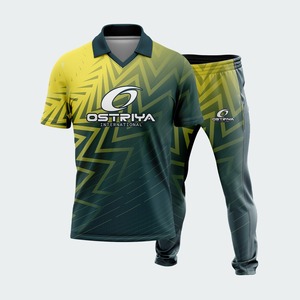 2026 Unisex Cricket Uniform Set <b>Heat</b>-Transfer Printed Team Wear Jersey Trouser Set Durable Lightweight Quick Dry Breathable 100% - Product Image 3