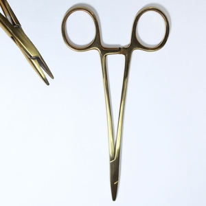 Porte-aiguilles manuel à double action SIMAECO SM-101, classe I, 15 cm, 18 cm, courbé, mâchoires de 0,4 mm, instruments de chirurgie plastique - Product Image 2