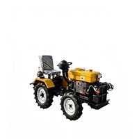 Tracteur à quatre roues autoporté, machine de creusement de fossés, de labourage et de transport pour vergers et serres