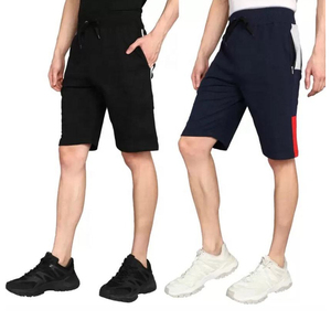 Men's Cotton Athletic Shorts Side Stripe Drawstring Elastic Waist Gym Casual Sportswear Multi-Color Wholesale OEM Low MOQ - Product Image 4