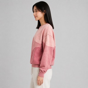 T-shirt uni délavé à chaud pour femme – Nouveau style respirant à manches courtes personnalisable - Product Image 2
