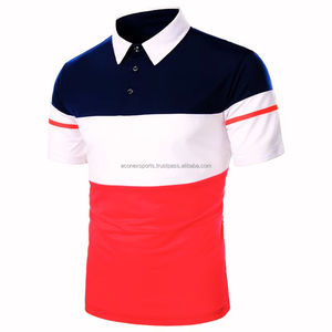 Econex T-shirts polo pour hommes imprimés sur mesure, couleur unie, manches courtes, tricot, tenue décontracté de golf d'affaires, grande taille, respirant, classique - Product Image 6