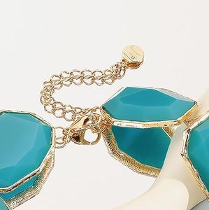Resin Rhinestone Necklace Irregularly Shaped Elegant Crystal Collar for Women - Product Image 2