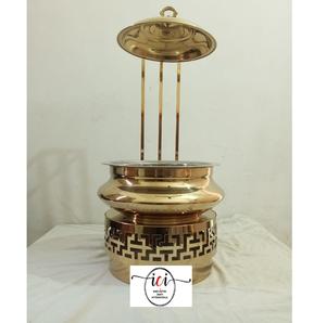 Plat de service isotherme en acier inoxydable écologique pour Biryani de mariage, chauffe-plats de buffet - Product Image 2