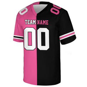 Camiseta de Fútbol Americano Personalizable Unisex con Cuello en V, Manga Corta, Impresión Sublimada, Poliéster que Absorbe la Humedad - Product Image 4