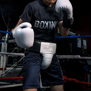 Protège-entrejambe professionnels personnalisables en cuir souple, dernière conception de protection réglable, en cuir PU véritable pour la boxe - Product Image 6
