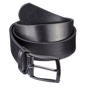 Ceinture en cuir véritable pour homme, style décontracté, avec boucle en alliage automatique personnalisable, motif gaufré, unisexe - Product Image 1