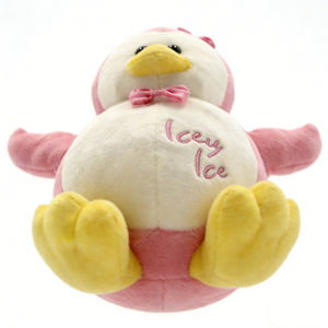 Pink Duck Plush <b>Toy</b> with Bow Embroidered Name <b>Soft</b> <b>Stuffed</b> Animal for Girls Easter Gift 11CM-30CM PP Cotton Filling - Product Image 3