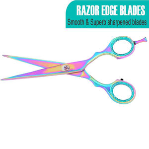 กรรไกรตัดผมปี 2026 สีตามสั่ง สแตนเลสสตีลคมกริบ คุณภาพสูงสำหรับร้านเสริมสวย ออกแบบตามสั่ง - Product Image 4