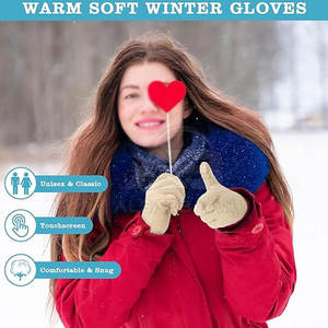 Gants d'hiver sur mesure fabriqués au Pakistan, compatibles écran tactile, pour hommes et femmes, à bas prix - Product Image 2
