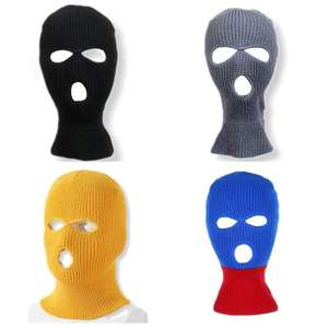 Pasamontañas de punto cortavientos con logotipo personalizado, transpirable, cubre todo el rostro, para deportes de invierno para hombre, ¡Gran Venta! - Product Image 2