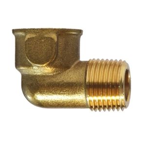Codo de latón forjado macho x hembra (AOL-021) con rosca NPT de 90 grados para fontanería y suministro de agua - Product Image 4