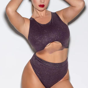 Tenue de danse polo pour femme à col montant, bas taille haute, mode estivale, vêtements d'entraînement, tissu extensible confortable, performance OEM - Product Image 1