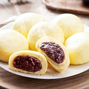 [MILWON] Jjinppang Coreano Congelado de Frijol Rojo, Panecillo Dulce al Vapor, Set de Panecillos al Vapor Anheung - Product Image 1