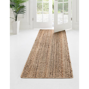 Hot Selling Natural Best Seller Modern Floral Jute <b>Runner</b> Rectangle Braid Rugs Eco-Friendly Anti-Bacteria Non-Slip Stain - Product Image 1