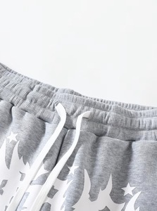 Y2K Custom Logo Baggy 300g Fleece Cotton Midweight Vintage Oversized Sweatpants Hoodie Set Screen Printed Breathable Plus Size - Product Image 4