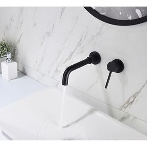Rubinetto Monocomando a Parete per Lavabo Bagno con Scarico a Scomparsa Senza Troppopieno - Product Image 2