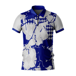 เสื้อเชิ้ตแขนสั้นผู้ชาย ลายเรียบ สวมใส่สบาย ติดกระดุมด้านหน้า ผ้าถักกันยับ 100% ผ้าฝ้าย สีน้ำเงิน สีดำ - Product Image 3
