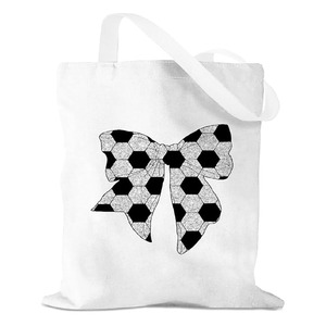 Soccer <b>Tote</b> Bag Premium <b>Canvas</b> Football Print Carry Bag Reusable Eco Friendly Shopping <b>Tote</b> For Sports Gym Travel - Product Image 1