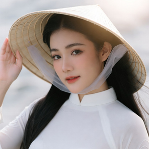 Sombrero de bambú vietnamita Noi La hecho a mano, tradicional sombrero asiático para protegerse del sol, ideal para decoración del hogar, regalos de boda y pintado a mano. - Product Image 4