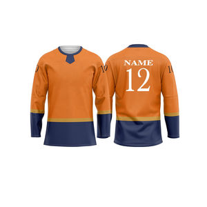 Conjunto de Uniforme de Hockey sobre Hielo Unisex, Tela de Poliéster de Secado Rápido y Transpirable, Sublimado, para Adultos - Product Image 5