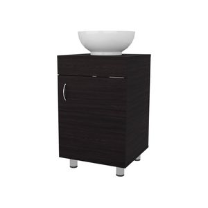 Mobile Bagno Integrato in Wengue con Lavabo e Rubinetto - Collezione Premium - Product Image 3