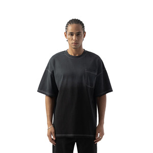 เสื้อยืดแขนสั้นทรงโอเวอร์ไซส์ผ้าเจอร์ซีย์คอตตอน 100% หนัก 240 กรัม สำหรับผู้ชาย ระบายอากาศได้ดี แห้งเร็ว ไม่หดตัว - Product Image 2
