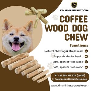 Jouet à mâcher pour chien en bois de café naturel écologique moderne - Jouet à mâcher durable et sûr pour chiens - Product Image 1