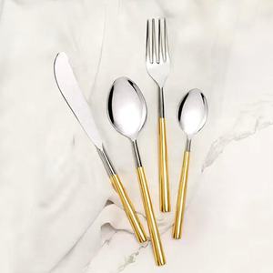 Magasinez pour la vaisselle à la main or et argent ensemble de couverts en acier inoxydable pour le restaurant fête de mariage et hôtel - Product Image 3