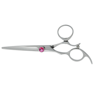 Ciseaux de coiffure en cobalt à lame pivotante simple en acier inoxydable pour effiler les cheveux, usage manuel en salon ou à domicile - Product Image 1