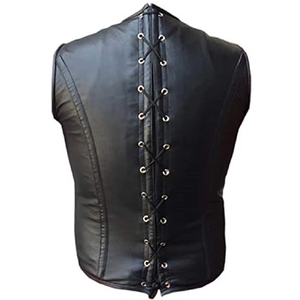 Chaleco de Cuero Genuino para Hombre, Chaleco de Cuero de Moda para Invierno, Nuevo Chaleco de Cuero en Venta en Línea a un Precio Razonable - Product Image 2