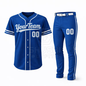 Maillot de baseball personnalisé à impression numérique pour homme, grande taille, respirant, en polyester, vierge, collection été 2025 – Vente en gros - Product Image 1